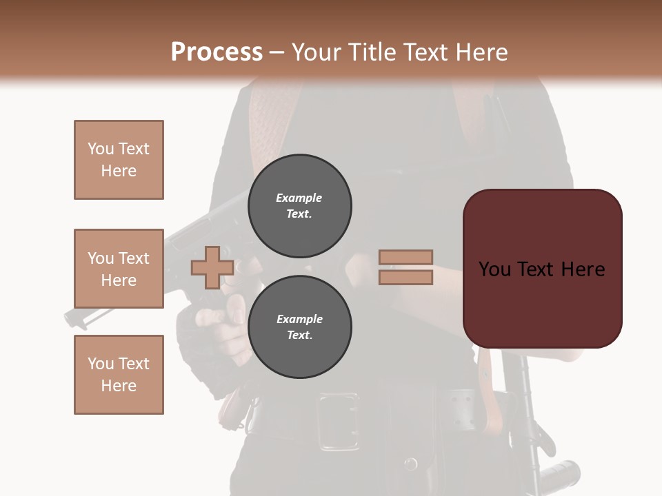 Arm Sunglasses Action PowerPoint Template