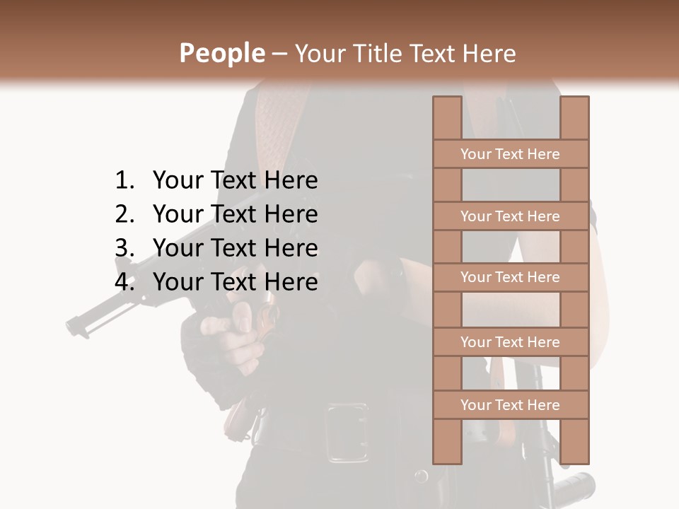 Arm Sunglasses Action PowerPoint Template