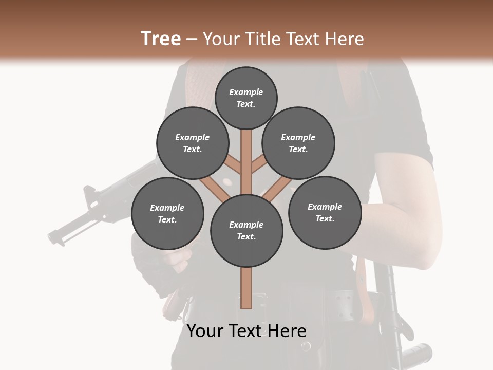 Arm Sunglasses Action PowerPoint Template