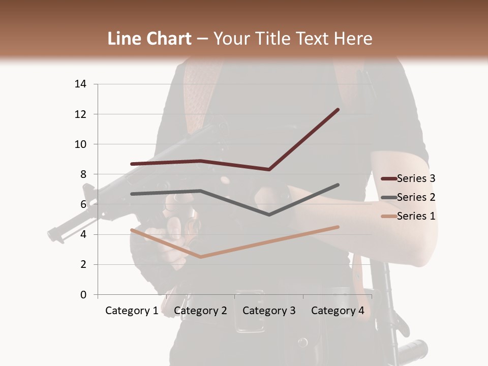 Arm Sunglasses Action PowerPoint Template