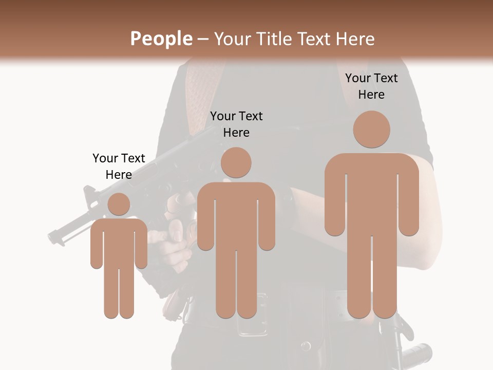 Arm Sunglasses Action PowerPoint Template