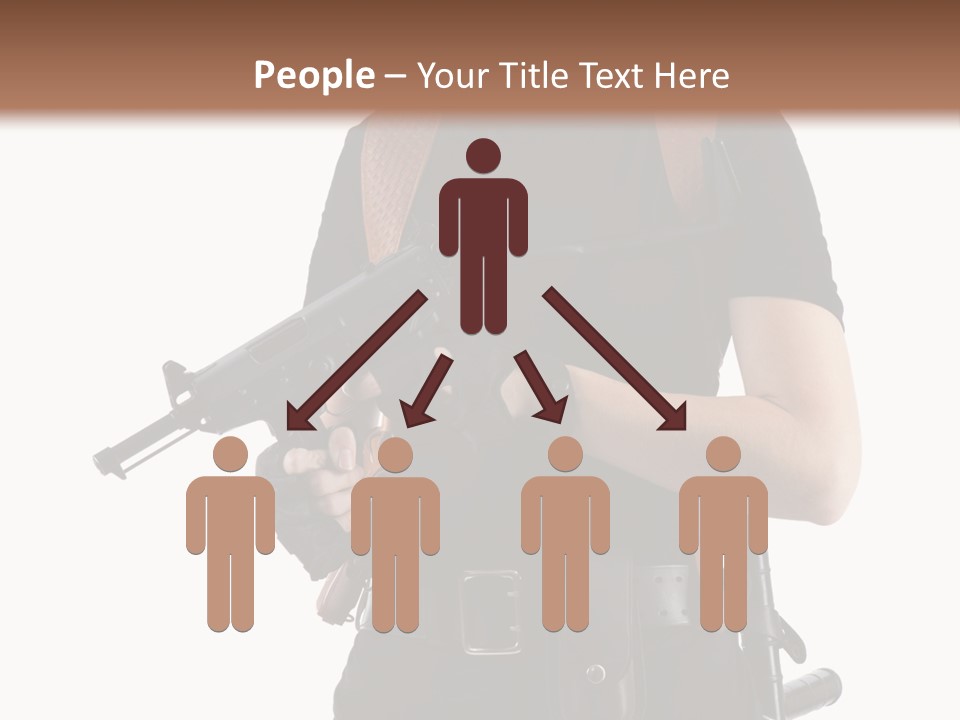 Arm Sunglasses Action PowerPoint Template