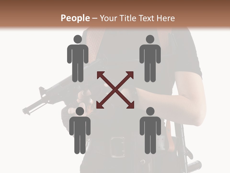 Arm Sunglasses Action PowerPoint Template