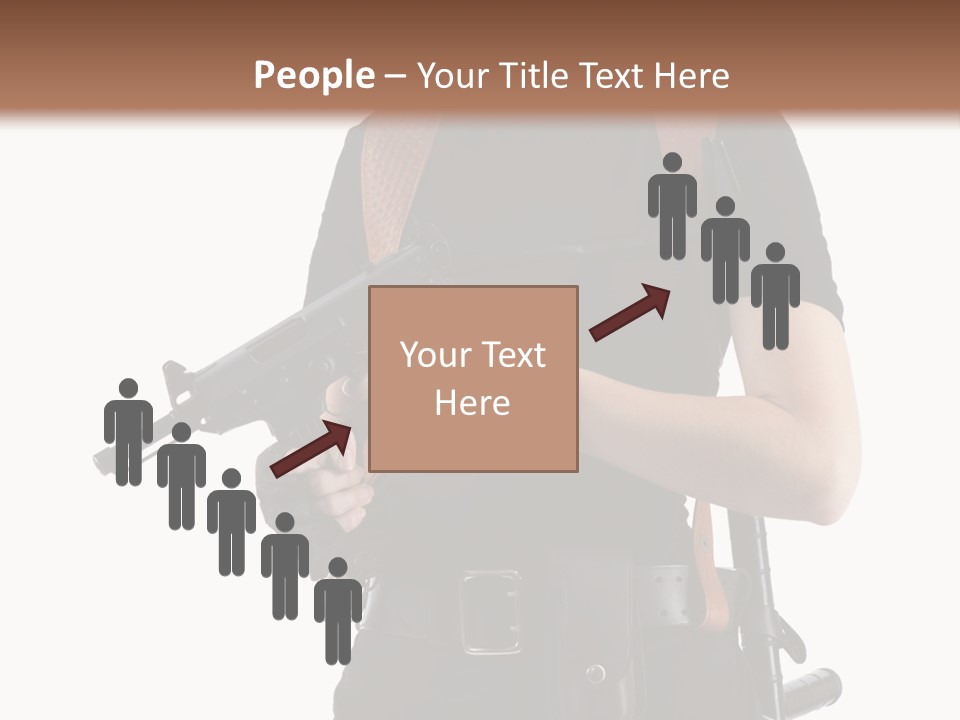 Arm Sunglasses Action PowerPoint Template