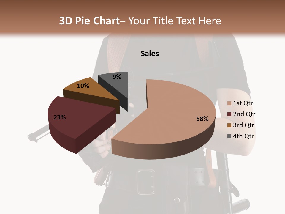 Arm Sunglasses Action PowerPoint Template