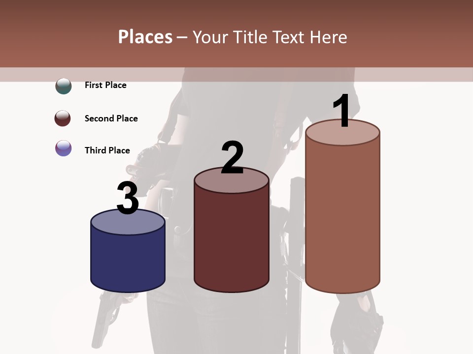 Female People Defending PowerPoint Template