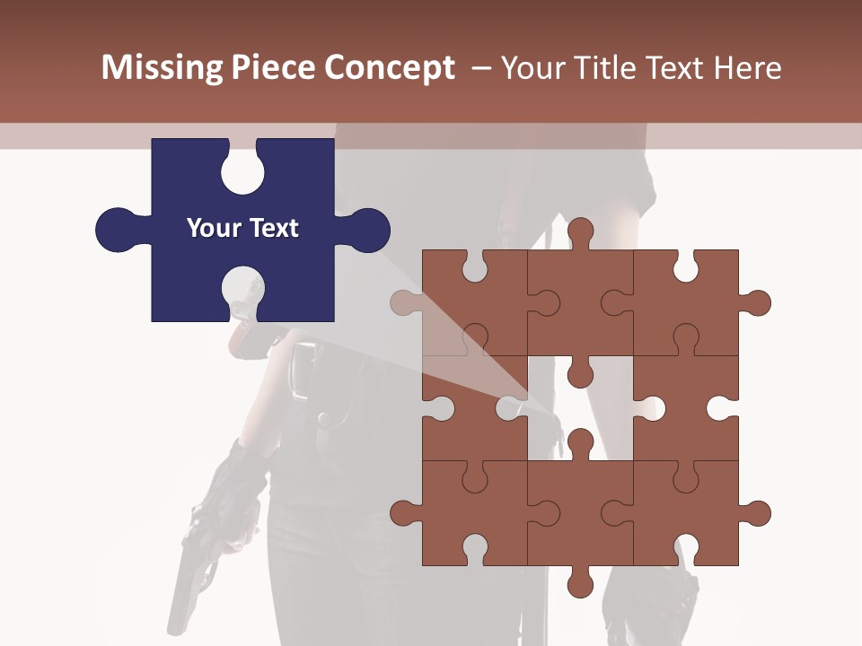 Female People Defending PowerPoint Template