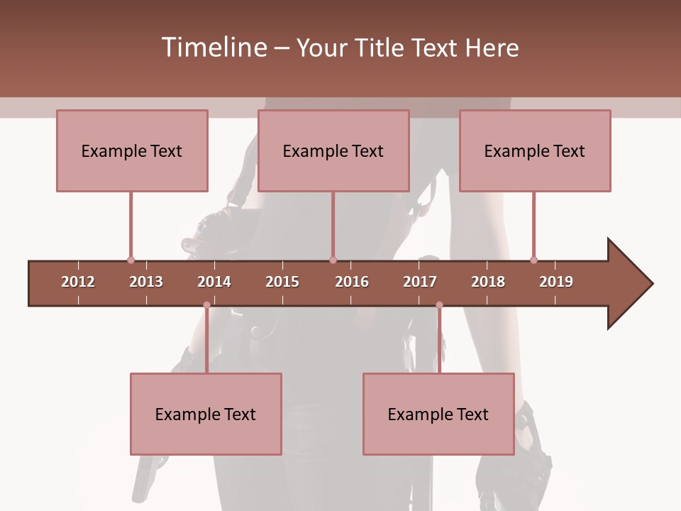 Female People Defending PowerPoint Template