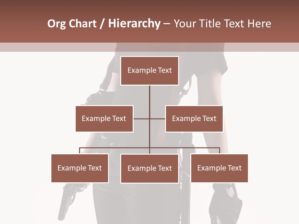 Female People Defending PowerPoint Template