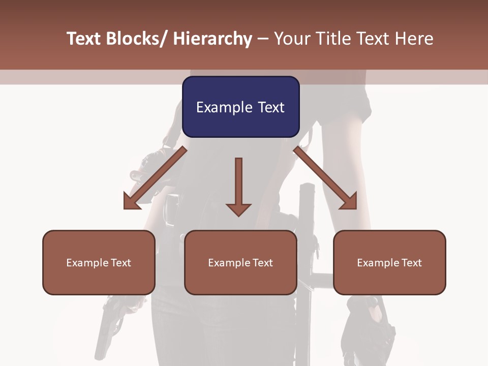 Female People Defending PowerPoint Template