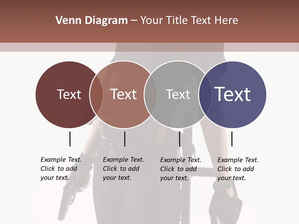 Female People Defending PowerPoint Template