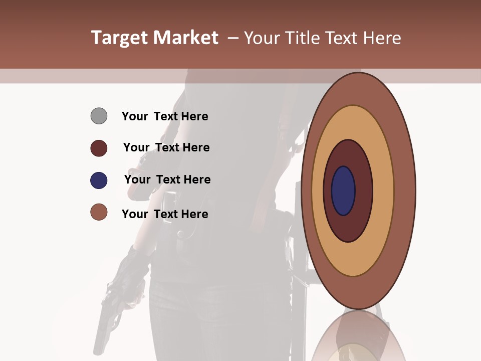 Female People Defending PowerPoint Template