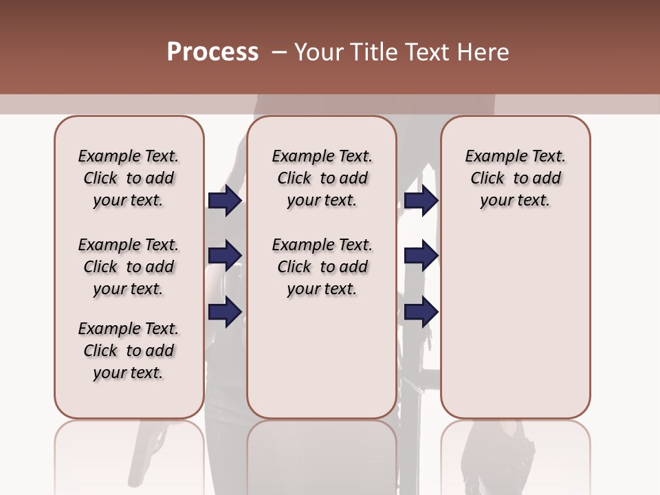 Female People Defending PowerPoint Template
