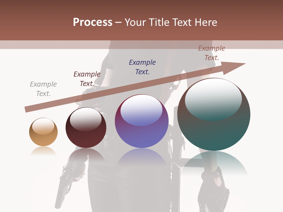 Female People Defending PowerPoint Template