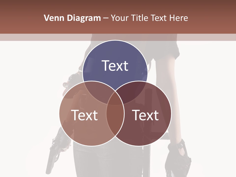 Female People Defending PowerPoint Template