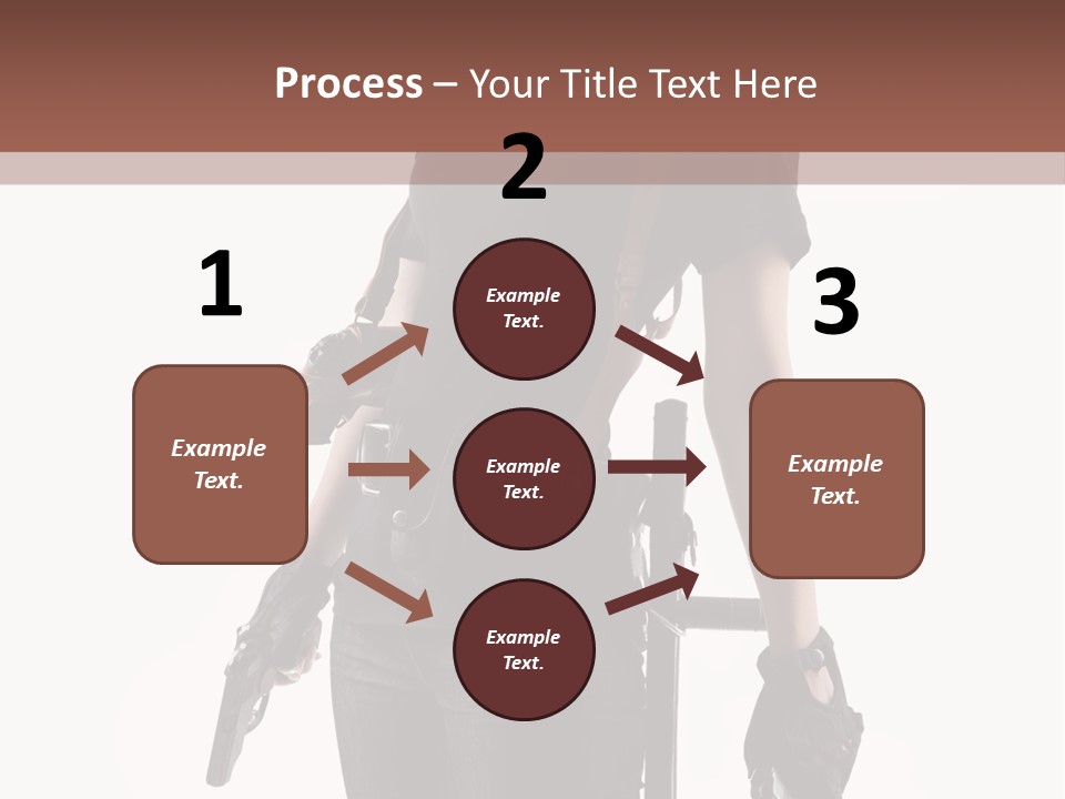 Female People Defending PowerPoint Template