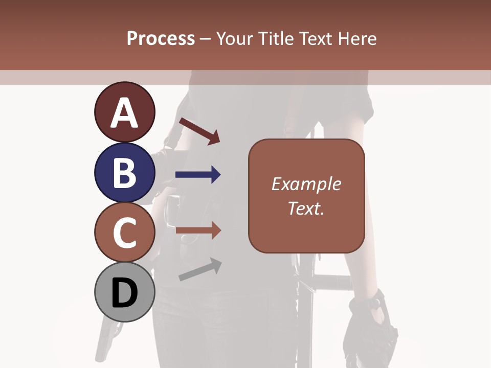 Female People Defending PowerPoint Template