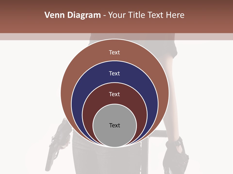 Female People Defending PowerPoint Template