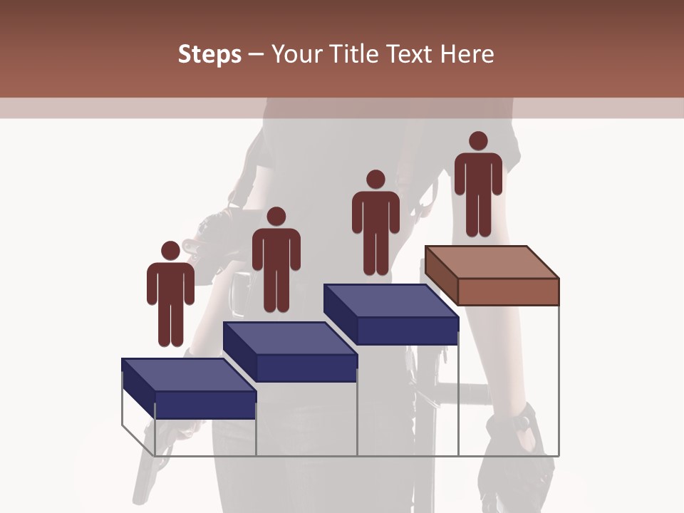 Female People Defending PowerPoint Template
