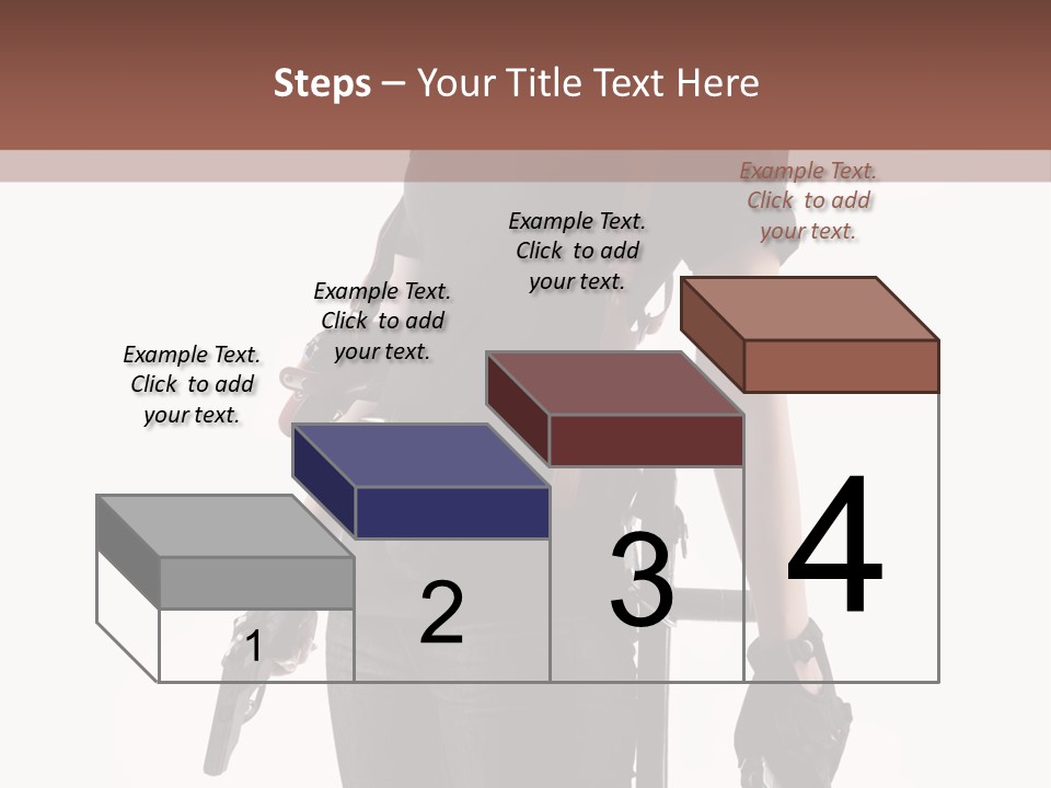 Female People Defending PowerPoint Template