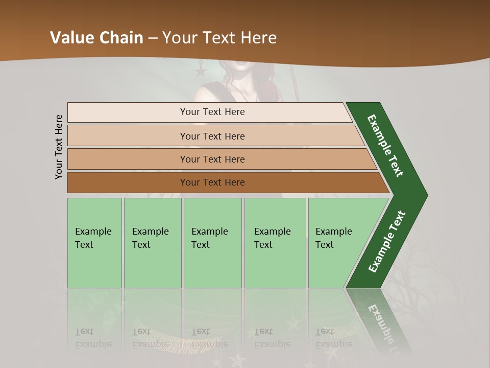Black Retro Female PowerPoint Template