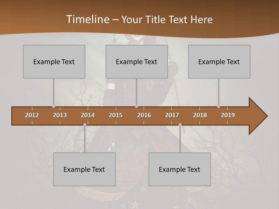 Black Retro Female PowerPoint Template