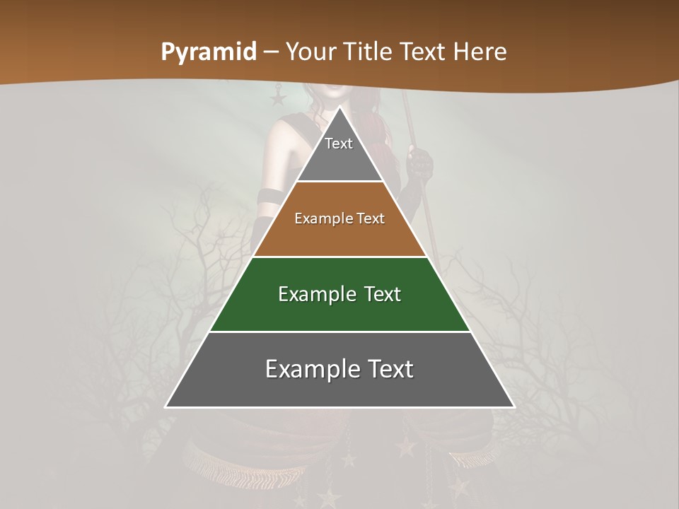 Black Retro Female PowerPoint Template