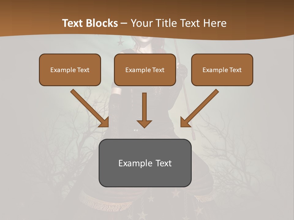 Black Retro Female PowerPoint Template