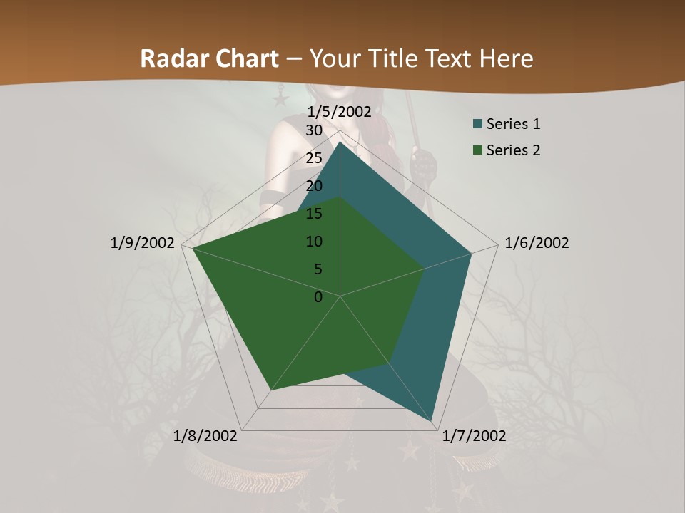 Black Retro Female PowerPoint Template