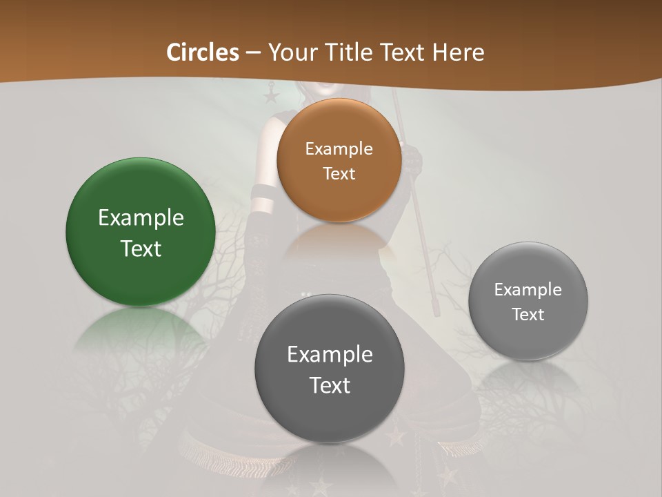 Black Retro Female PowerPoint Template