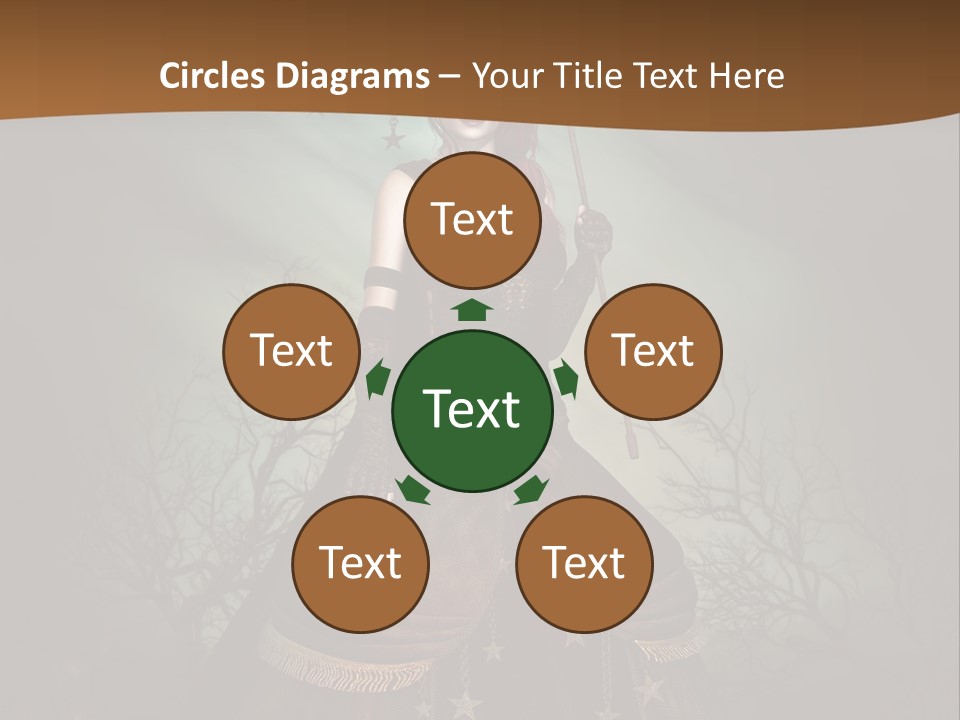 Black Retro Female PowerPoint Template