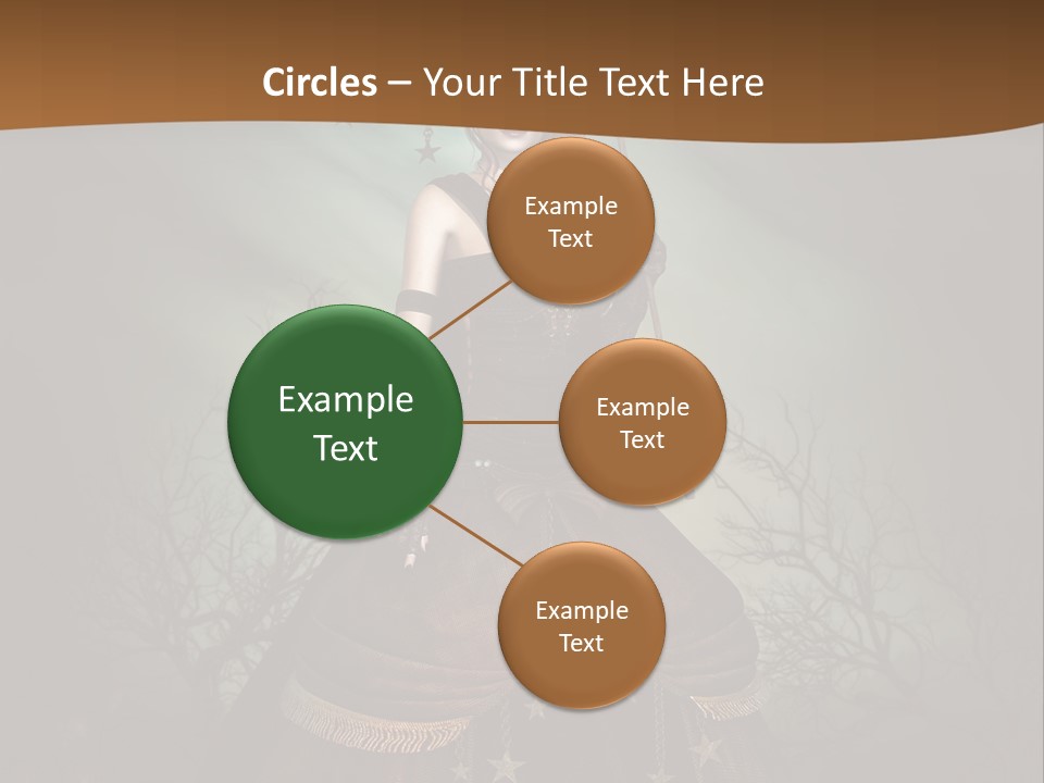 Black Retro Female PowerPoint Template