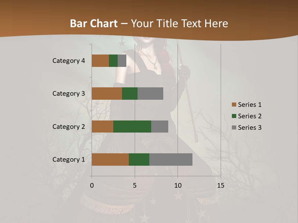 Black Retro Female PowerPoint Template