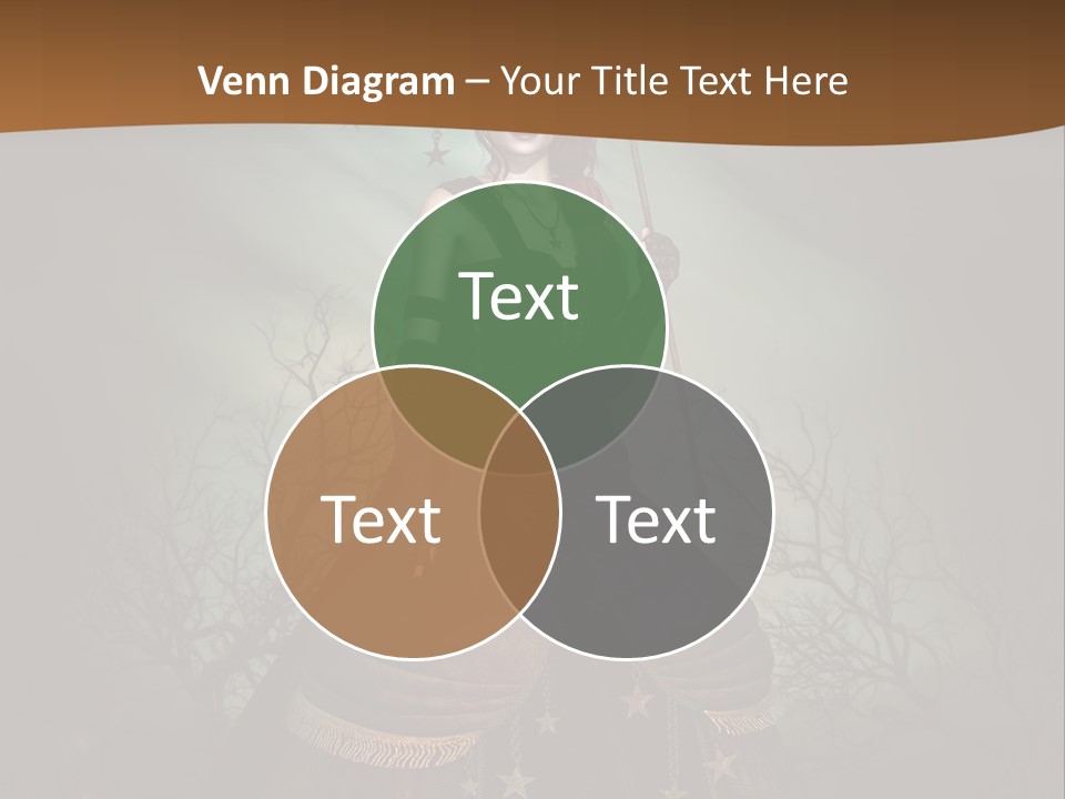 Black Retro Female PowerPoint Template