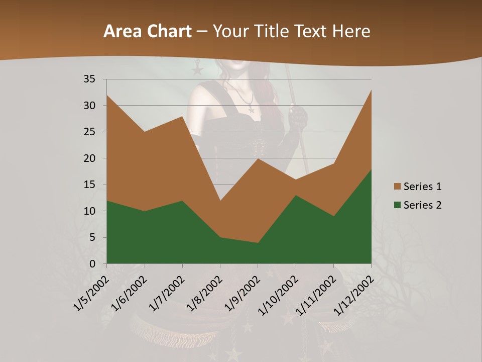 Black Retro Female PowerPoint Template