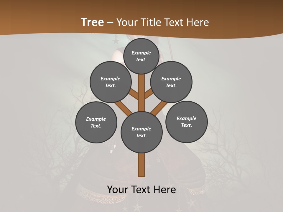 Black Retro Female PowerPoint Template