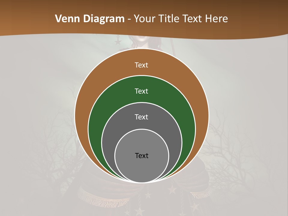 Black Retro Female PowerPoint Template