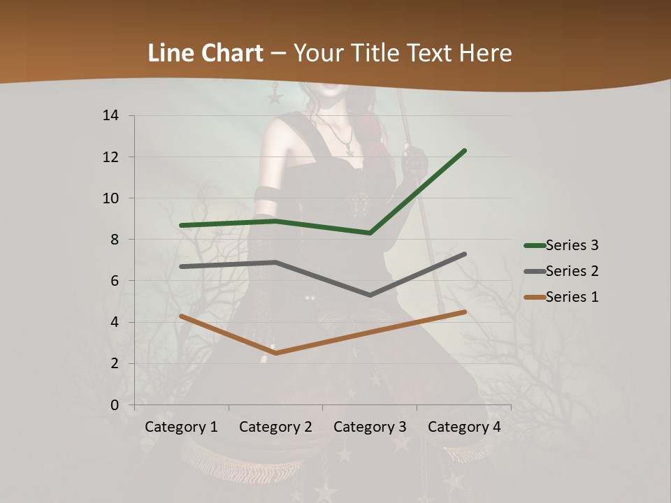 Black Retro Female PowerPoint Template
