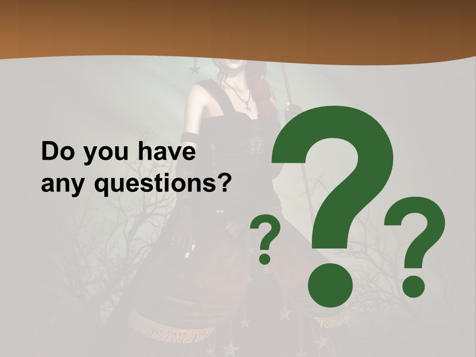 Black Retro Female PowerPoint Template