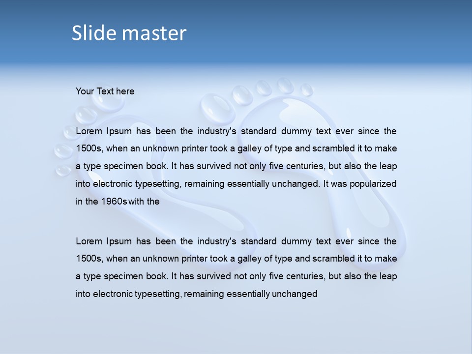 Water Drinking Water Consumption PowerPoint Template