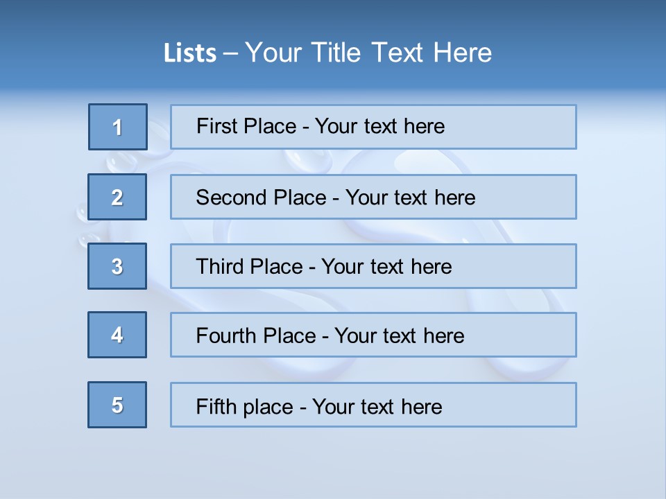 Water Drinking Water Consumption PowerPoint Template