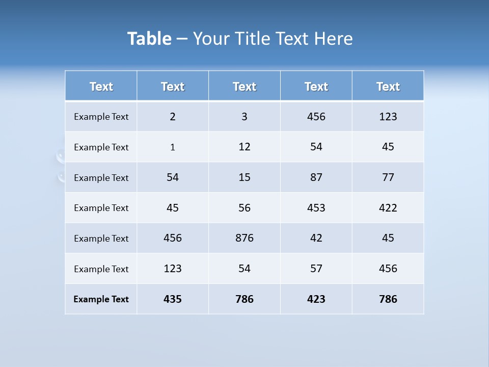 Water Drinking Water Consumption PowerPoint Template