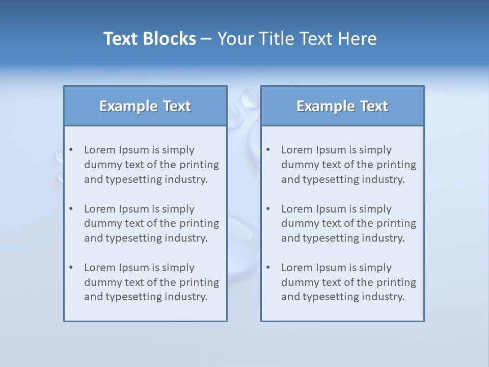 Water Drinking Water Consumption PowerPoint Template
