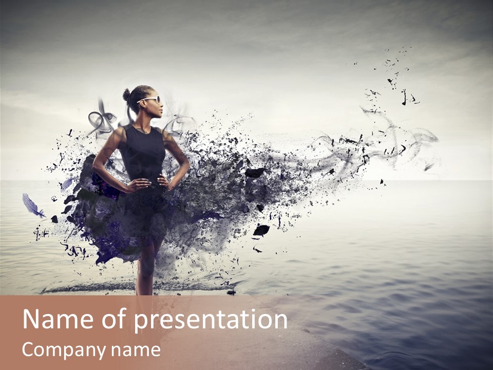 Fashion Illustration Harbor PowerPoint Template