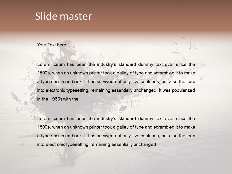 Fashion Illustration Harbor PowerPoint Template