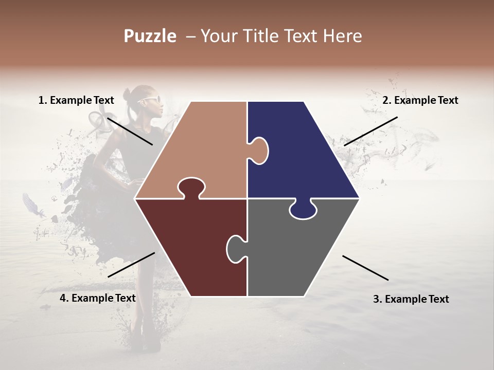 Fashion Illustration Harbor PowerPoint Template