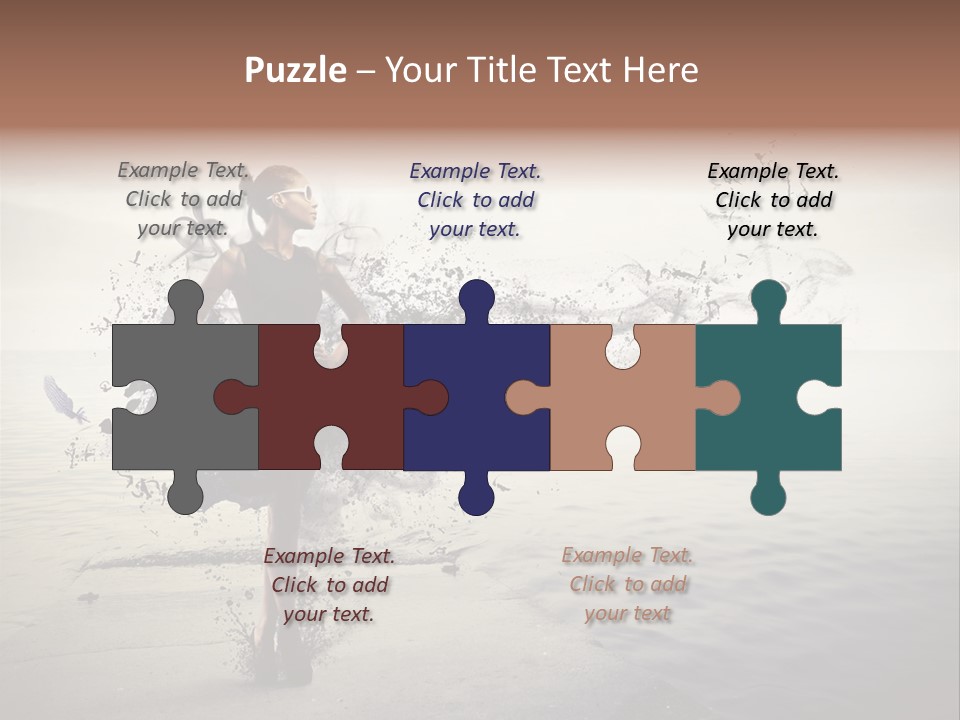 Fashion Illustration Harbor PowerPoint Template