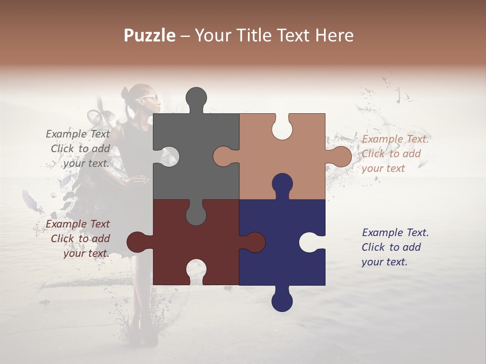 Fashion Illustration Harbor PowerPoint Template