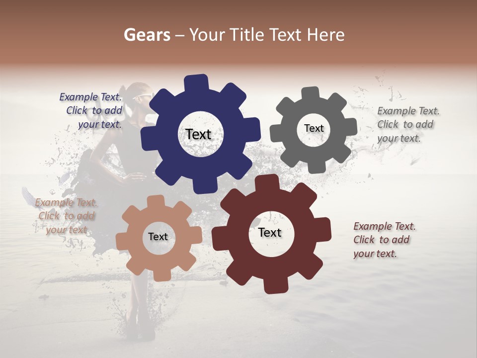 Fashion Illustration Harbor PowerPoint Template