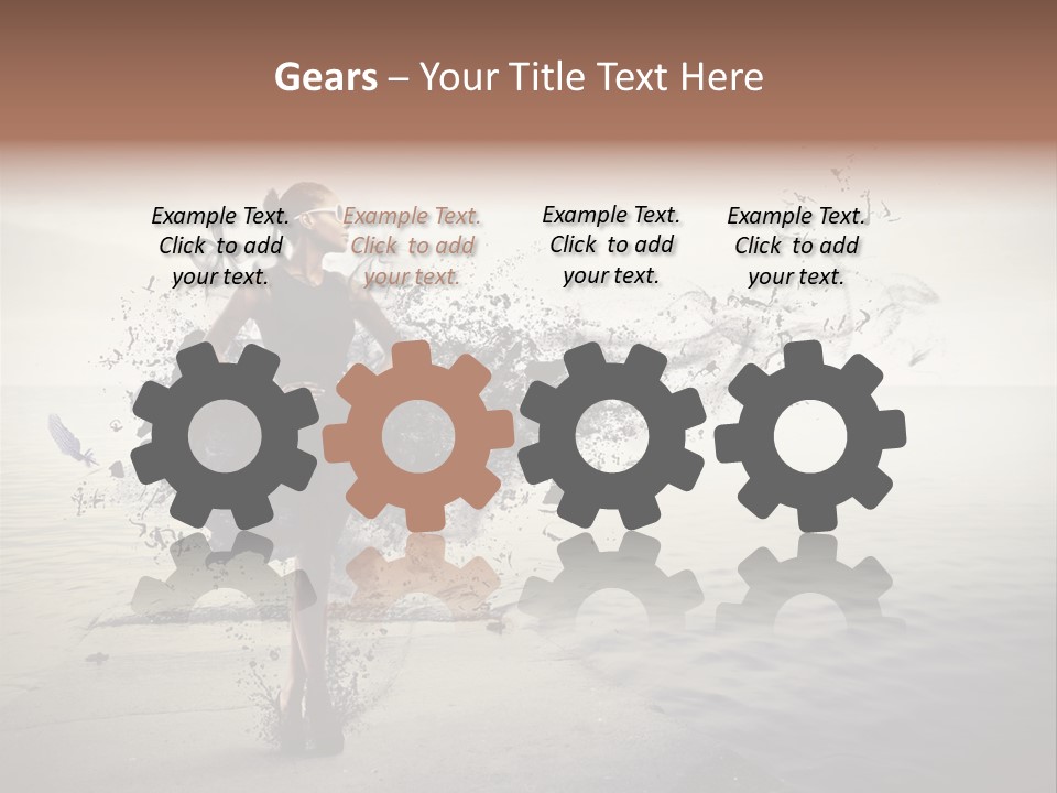 Fashion Illustration Harbor PowerPoint Template